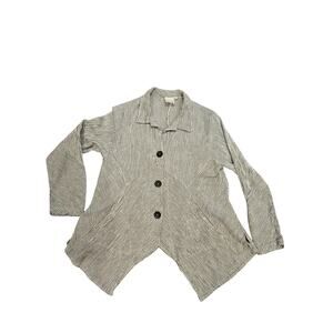 Mill valley clothing hobo linen button down cardigan shirt jacket womens medium
